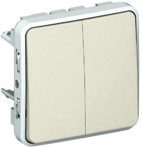 Переключатель без рамки Legrand Plexo 2-кл. проходной IP55 белый картинка